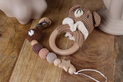 Gehäkelte Teddybär-Geschenkset