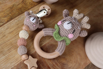 Gehäkelte Reh-Geschenkset
