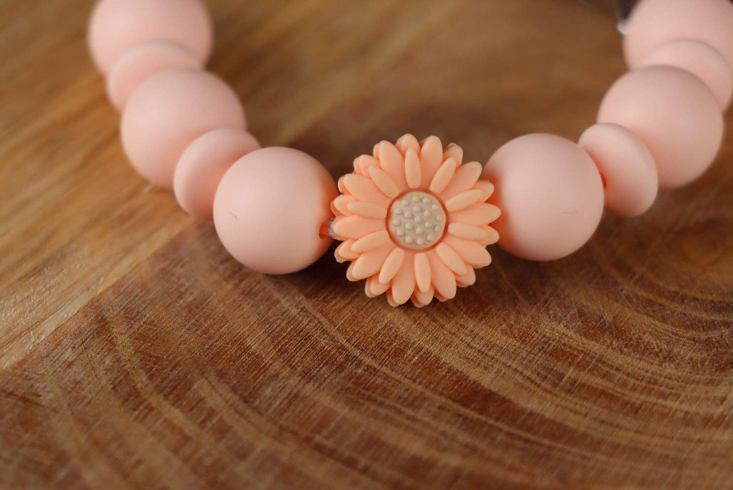 Schnullerkette Pink -Silikon