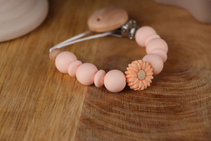 Schnullerkette Pink -Silikon