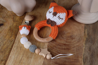Gehäkelte Fuchs-Geschenkset
