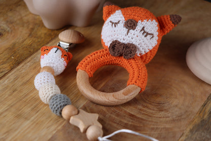 Gehäkelte Fuchs-Geschenkset