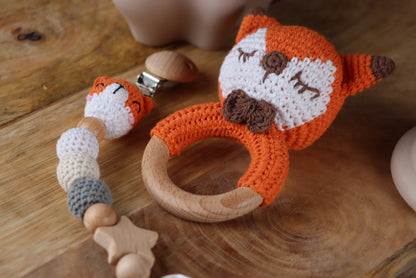 Gehäkelte Fuchs-Geschenkset
