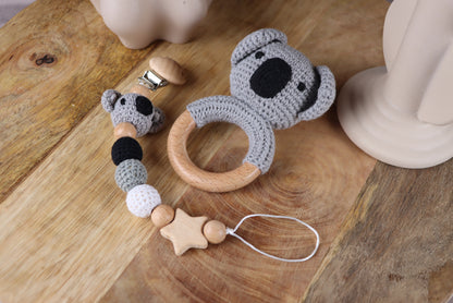 Gehäkelte Koala-Geschenkset
