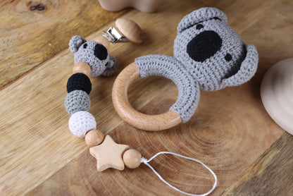 Gehäkelte Koala-Geschenkset