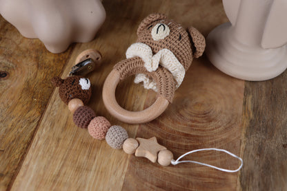 Gehäkelte Teddybär-Geschenkset